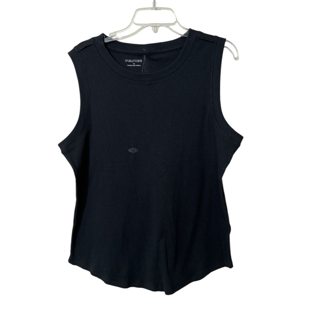 Maurices Women’s Plus Size 1X Sleeveless Black Shirt